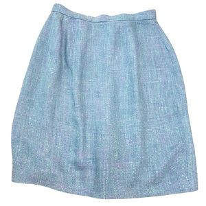 Burberry Vintage Silk & Linen Mini Pencil Skirt 4P